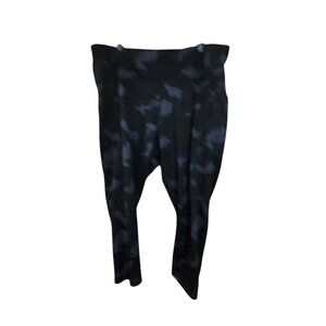 Yogalicious Lux Womens 3X Black Camouflage Print High-Waisted Leggings